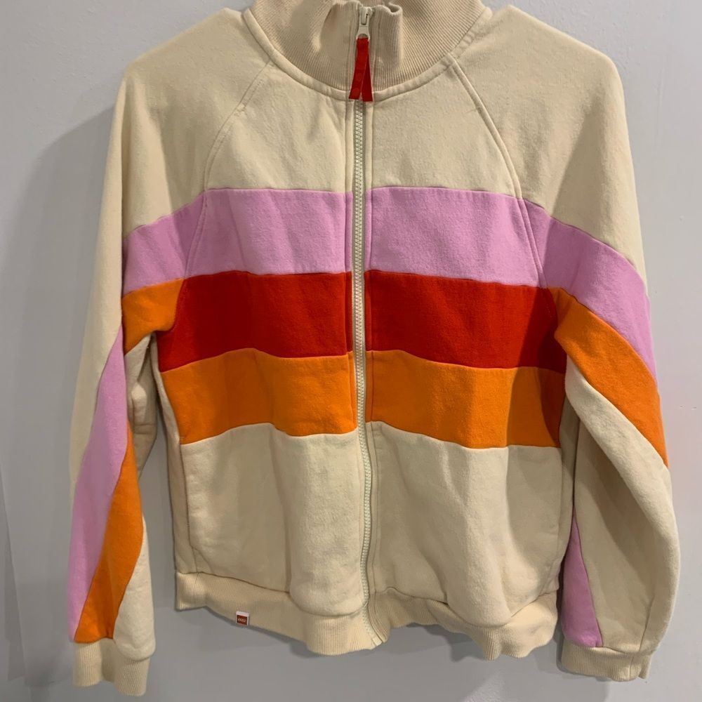 Lego Women's Cream Sweatshirt with Colorful Stripes - Picture 3 of 11